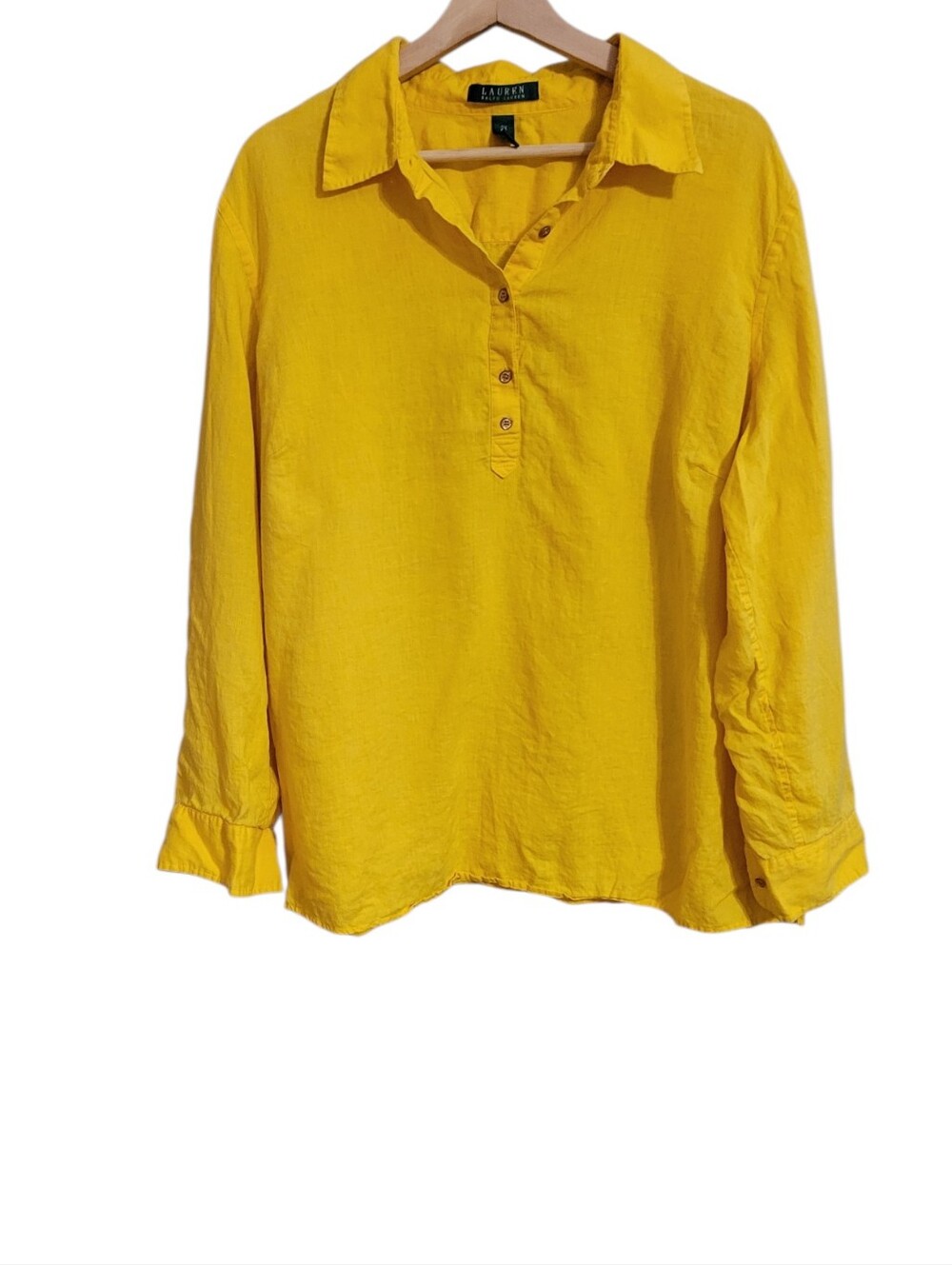 Lauren Ralph Lauren Linen Popover Blouse